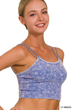 Load image into Gallery viewer, Washed Ribbed Double Strap Brami