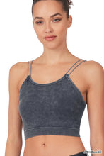 Load image into Gallery viewer, Washed Ribbed Double Strap Brami