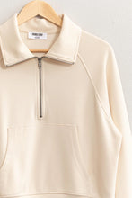 Load image into Gallery viewer, Can't Get Enough Half-Zip Collared Sweatshirt