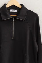 Load image into Gallery viewer, Can't Get Enough Half-Zip Collared Sweatshirt