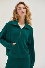 Load image into Gallery viewer, Can't Get Enough Half-Zip Collared Sweatshirt