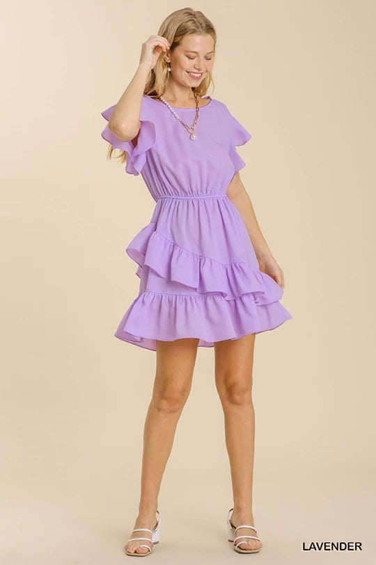Let Her Shine Lavender Ruffle Dress – Jiggity Jig