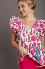 Load image into Gallery viewer, Lovin’ On Me Ruffle Sleeve Top