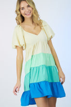 Load image into Gallery viewer, Out Of The Blue Colorblock Dress