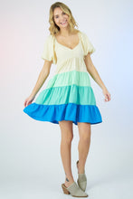 Load image into Gallery viewer, Out Of The Blue Colorblock Dress