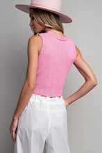 Load image into Gallery viewer, Hooked On You Cropped Tank Top-Multiple Colors Available