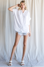 Load image into Gallery viewer, Rock & Roll White Short Sleeve Top