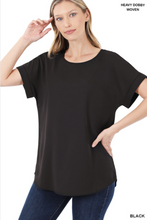 Load image into Gallery viewer, *Deals & Steals* Rolled Sleeve Top-Multiple Colors Available