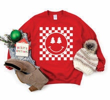 Load image into Gallery viewer, Checkered Christmas Smiley Mommy and Me