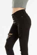 Load image into Gallery viewer, Aspermont High Rise Ankle Skinny Jeans-Black and White Available