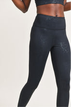Load image into Gallery viewer, Level Up Dark Marble Foil Highwaist Leggings-Small-3XL