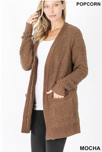 Popcorn Cardigan-3 Colors Available
