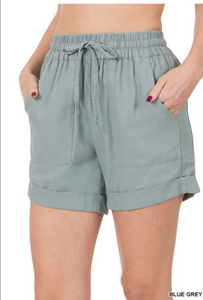 Let's Hit The Beach Linen Shorts-Multiple Colors Available