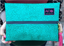 Load image into Gallery viewer, Turquoise Dream Makeup Junkie Bags