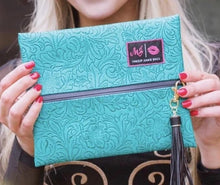 Load image into Gallery viewer, Turquoise Dream Makeup Junkie Bags