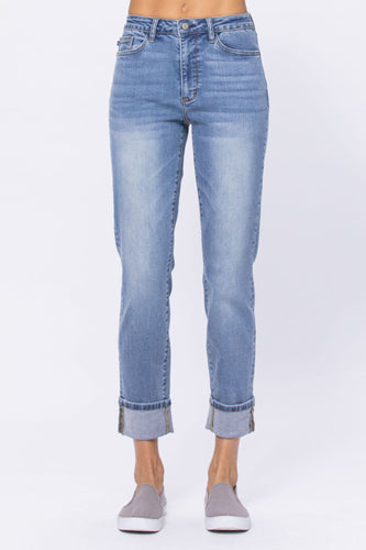Weekend Vibes Judy Blue Non-Distressed Boyfriend Jeans