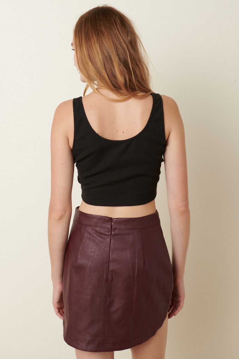 Leather skirt outlet 2 colors