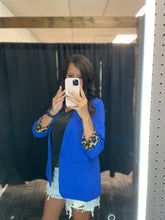 Load image into Gallery viewer, Beauty and Business Leopard Lined Blazer-5 Colors Available