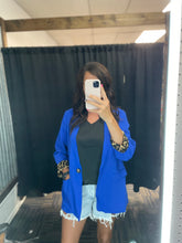 Load image into Gallery viewer, Beauty and Business Leopard Lined Blazer-5 Colors Available