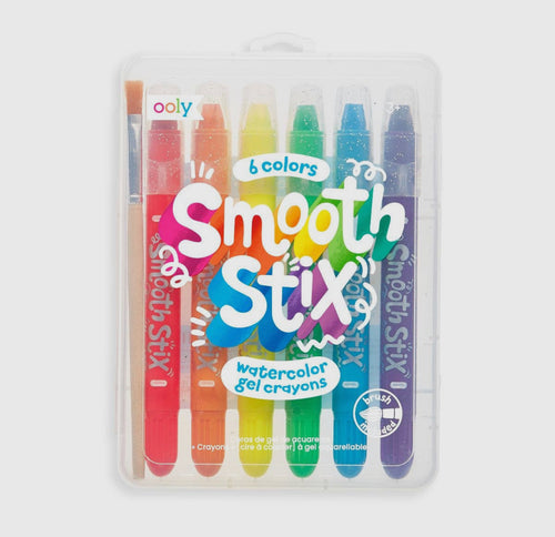 Smooth Stix Watercolor Gel Crayons-Set of 6