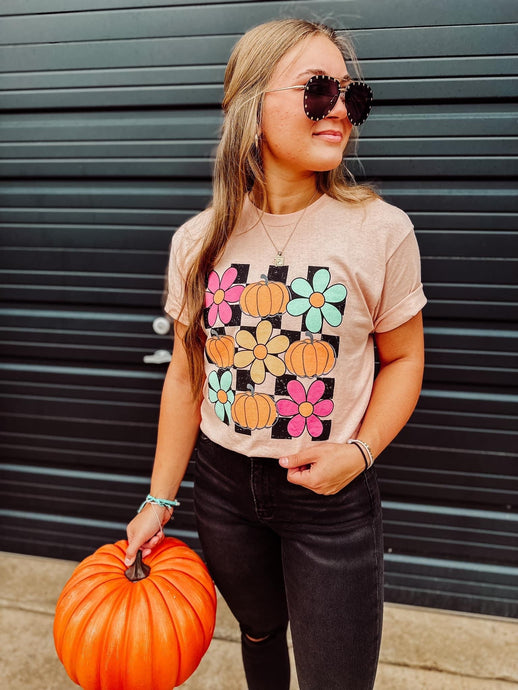Checkered Fall Graphic Tee