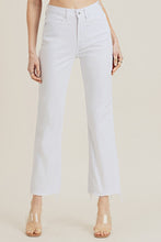Load image into Gallery viewer, Feelin&#39; Frayed High Rise Raw Hem White Risen Jeans