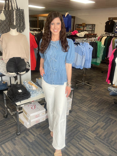 Beauty In The Details Denim Top