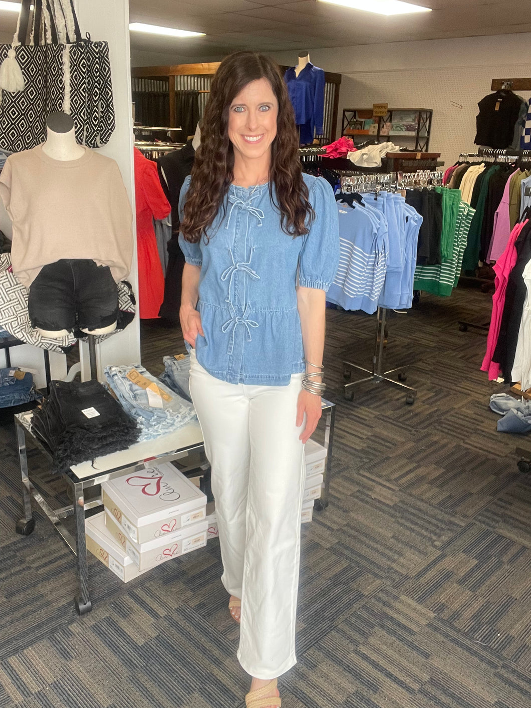 Beauty In The Details Denim Top