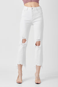Make Them Yours High Rise Straight Crop Jeans