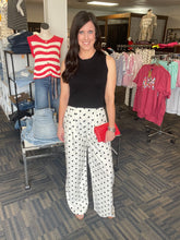 Load image into Gallery viewer, Spot On Pleated High Waisted Wide Leg Polka Dot Pants