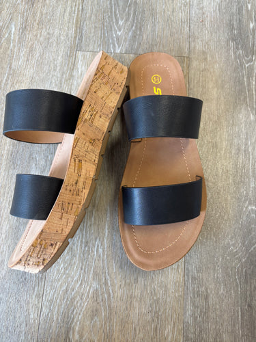 Whisper Black Sandals