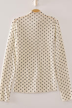 Load image into Gallery viewer, Sheer Polka Dots Long Sleeve