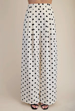 Load image into Gallery viewer, Spot On Pleated High Waisted Wide Leg Polka Dot Pants