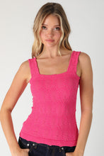 Load image into Gallery viewer, Beautiful In Love Textured Tank Top-Multiple Colors Available