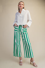 Load image into Gallery viewer, Earn Those Stripes Wide Leg Cropped Pants
