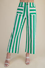 Load image into Gallery viewer, Earn Those Stripes Wide Leg Cropped Pants