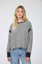 Load image into Gallery viewer, Sweet Stripes Long Sleeve Top With Back Cut Out