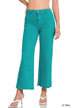 Load image into Gallery viewer, Making Promises Frayed Hem Wide Leg Pants-Multiple Colors Available