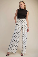 Load image into Gallery viewer, Spot On Pleated High Waisted Wide Leg Polka Dot Pants
