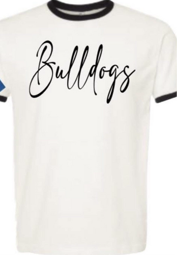 Bulldogs Ringer Graphic Tee