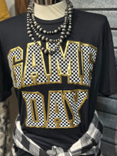 Load image into Gallery viewer, Custom Metallic Puff Checkered Game Day
