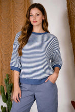 Load image into Gallery viewer, Sutton Dropped Shoulder Striped Top