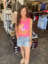 Load image into Gallery viewer, You Are My Sunshine Neon Pink Tank