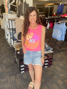 You Are My Sunshine Neon Pink Tank