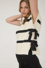 Load image into Gallery viewer, Somewhere Out There Striped Side Tie Top-2 Colors Available