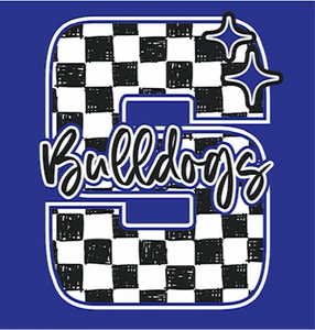 Checkered S-Bulldogs Graphic Tee