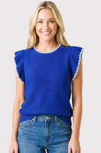 Load image into Gallery viewer, Heading Your Way Ruffled Sleeve Top