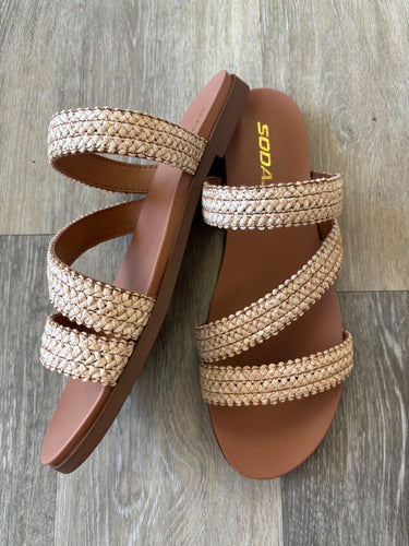 Yes Girl Rafia Sandals