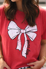 Load image into Gallery viewer, Game Day Bow Tee-Multiple Colors Available