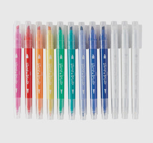 Stamp-A-Doodle Double-Ended Markers-Set of 12